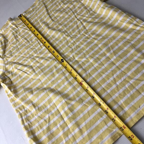 Kule Short Sleeve Tee Shirt Yellow White Women Size Small - Picture 4 of 9